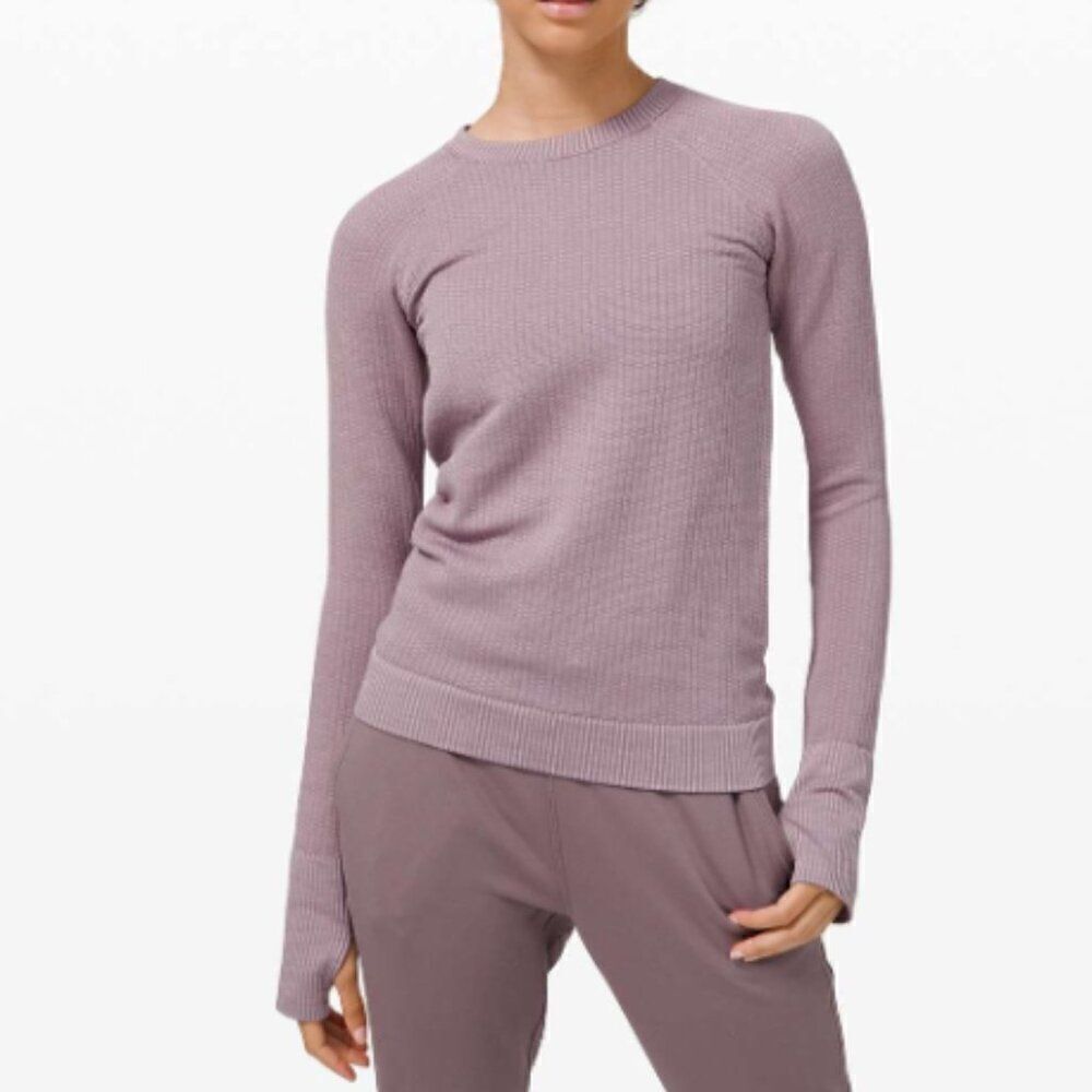 LULULEMON Rest Less Pullover Violet Verbena Size 4